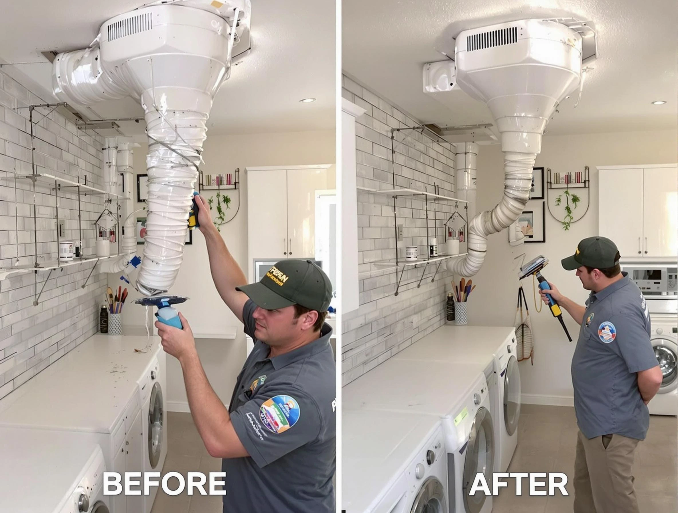 Professional dryer exhaust vent cleaning by Tempe Dryer Vent Cleaning in Tempe