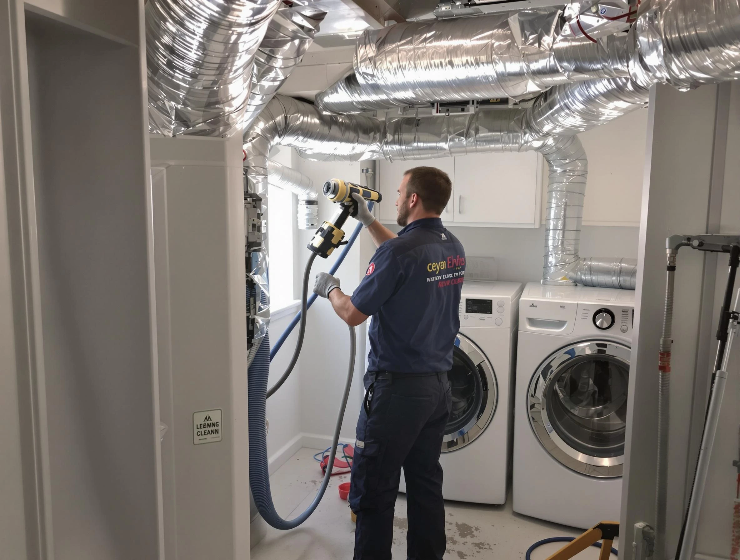 Tempe Dryer Vent Cleaning specialist using advanced equipment for thorough duct cleaning in Tempe