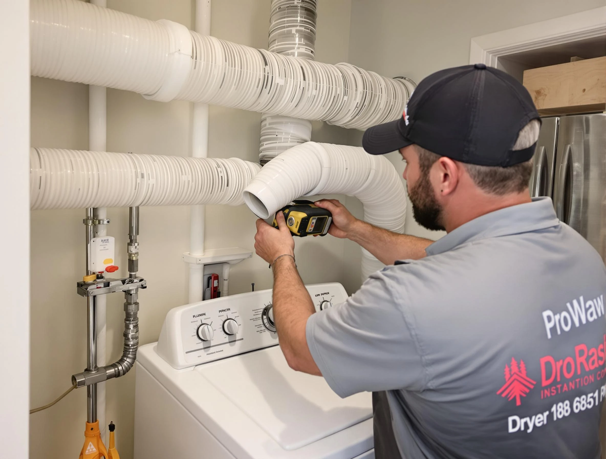 Professional dryer vent hose installation by Tempe Dryer Vent Cleaning in Tempe
