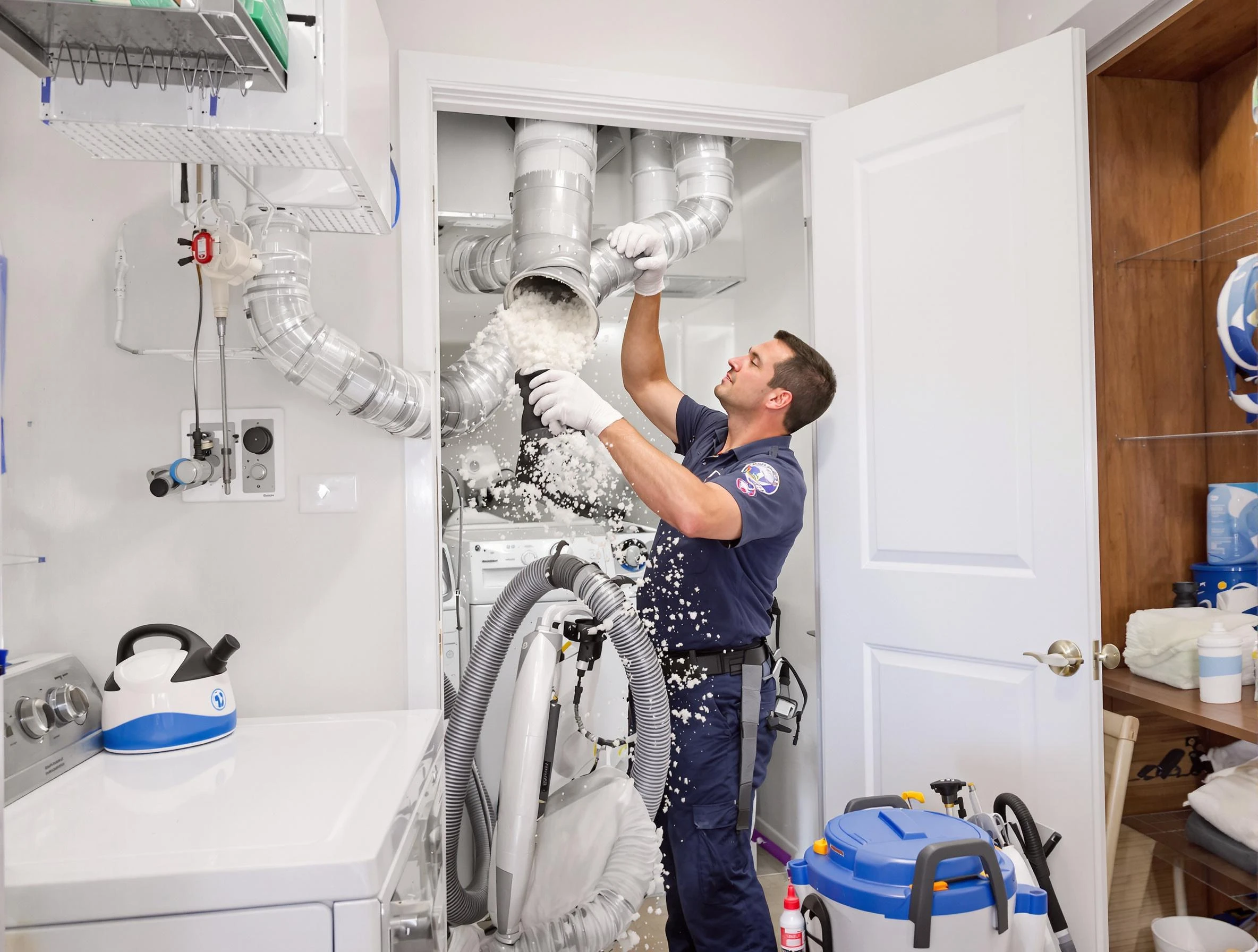 Tempe Dryer Vent Cleaning technician delivering thorough residential dryer vent cleaning service in Tempe